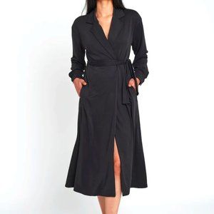 Leze The Label Black Wrap Dress